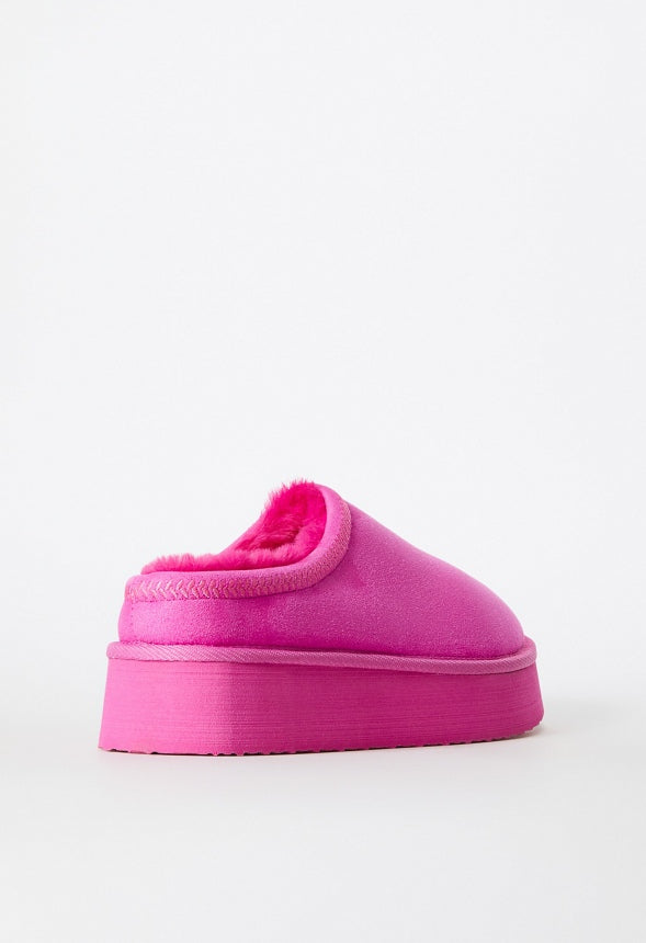 Hailey Platform Fuzzie Pink
