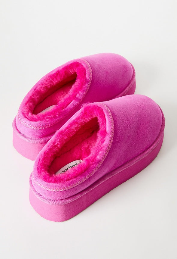 Hailey Platform Fuzzie Pink