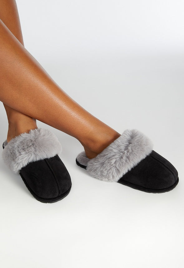 Harper Slipper Black Caviar