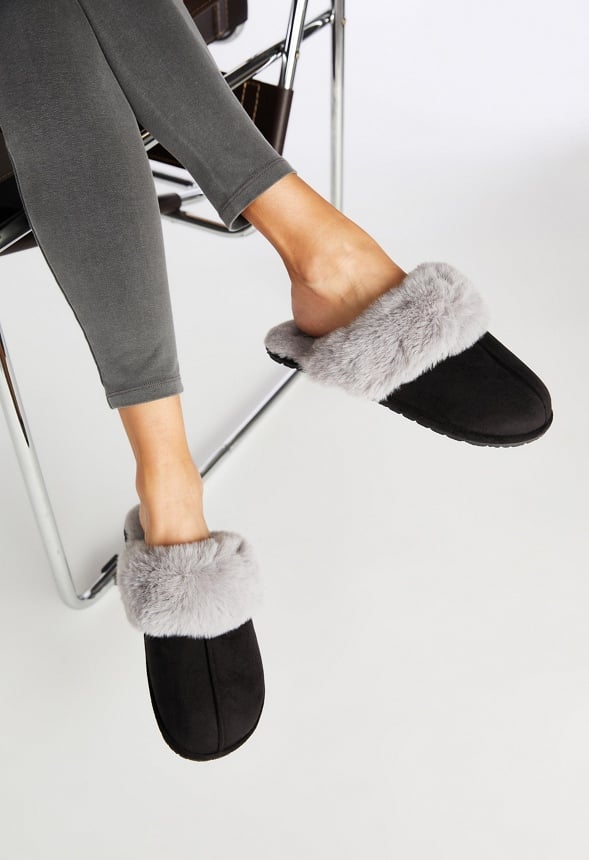 Harper Slipper Black Caviar