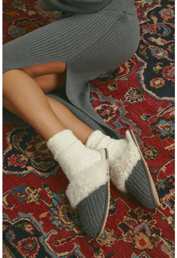 Harper Slipper Magnet Grey