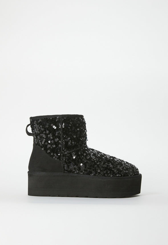 Porsha Fuzzie Bootie Black Caviar
