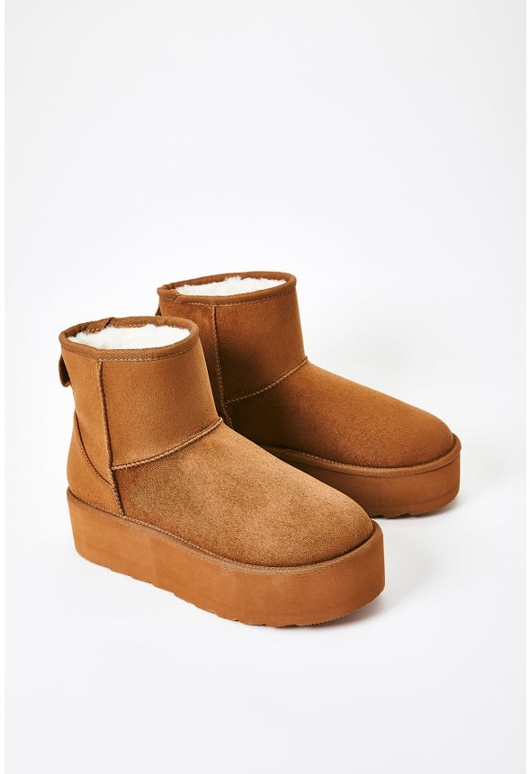 Porsha Fuzzie Bootie Light Camel