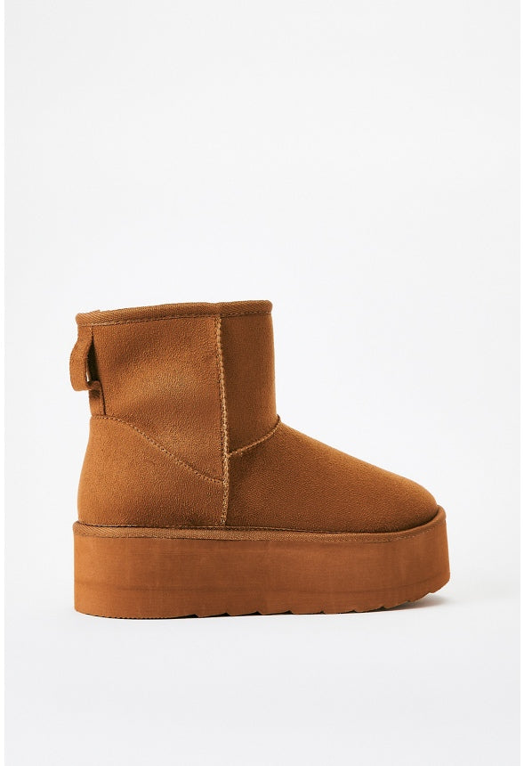 Porsha Fuzzie Bootie Light Camel