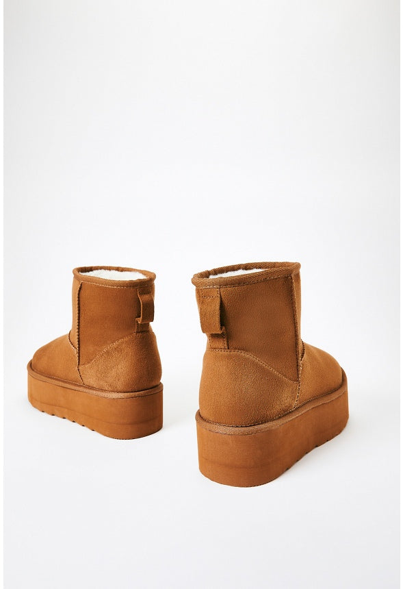 Porsha Fuzzie Bootie Light Camel