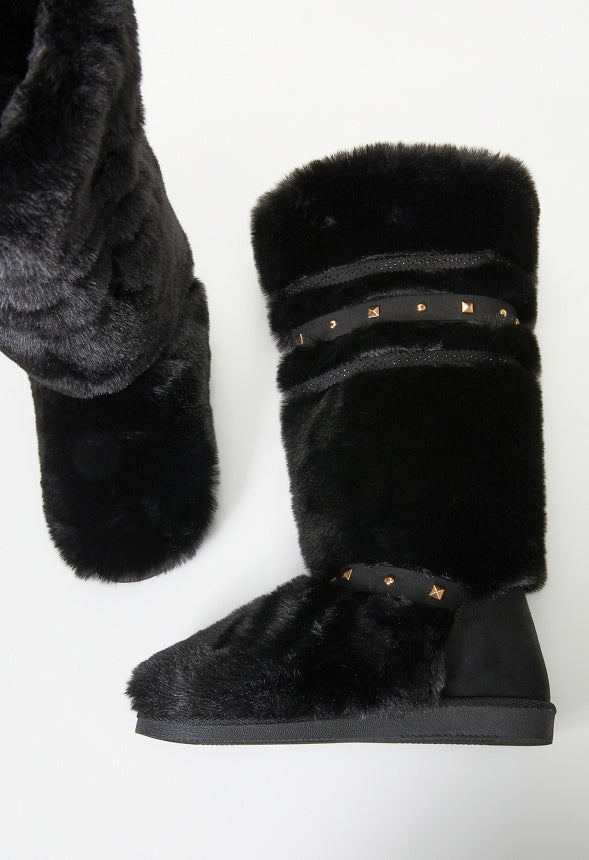 Aspen Fuzzie Boot Black Caviar