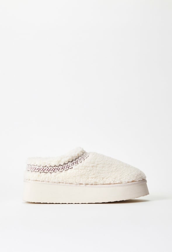 Hailey Platform Fuzzie Natural Shearling