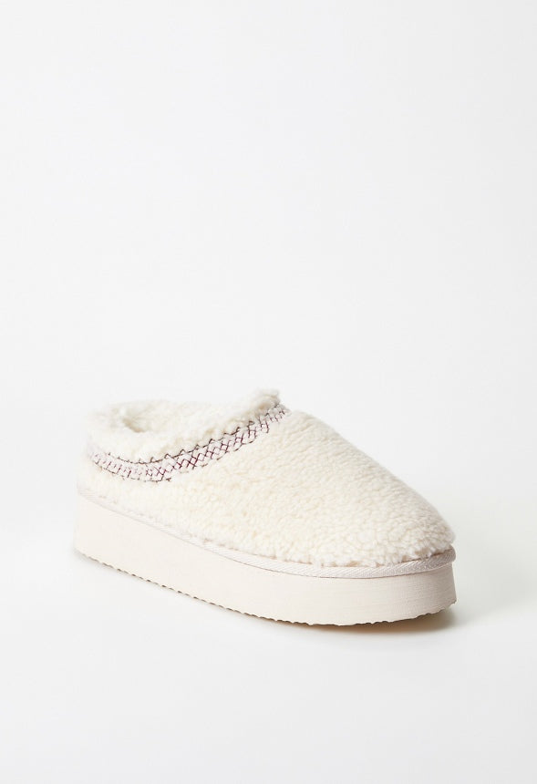 Hailey Platform Fuzzie Natural Shearling
