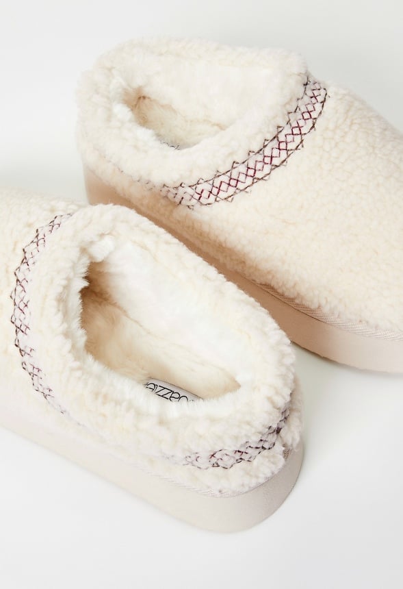 Hailey Platform Fuzzie Natural Shearling