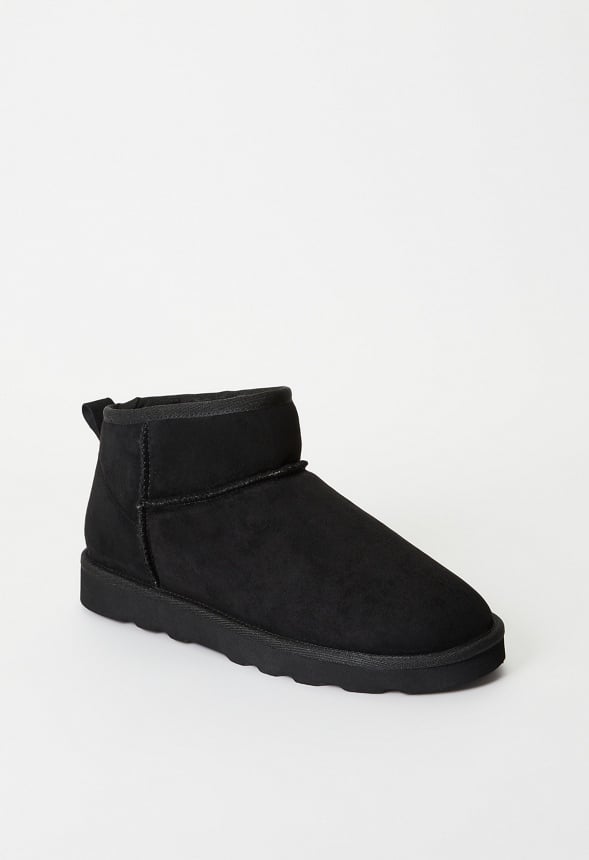 Charlee Fuzzie Bootie Black