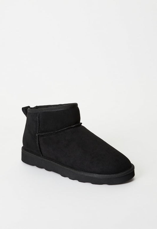 Charlee Fuzzie Bootie Black