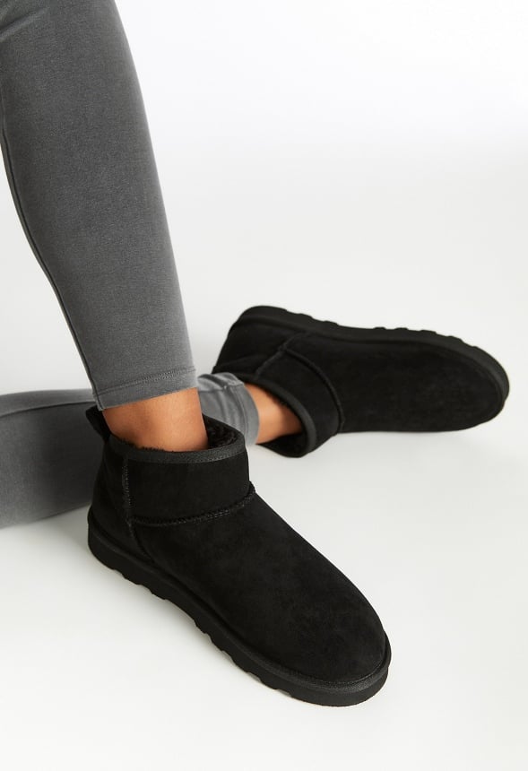 Charlee Fuzzie Bootie Black