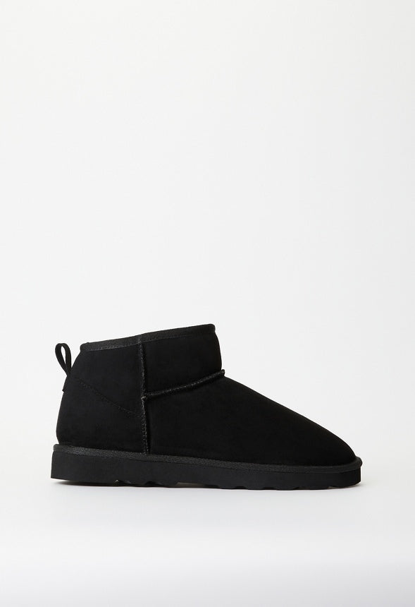 Charlee Fuzzie Bootie Black