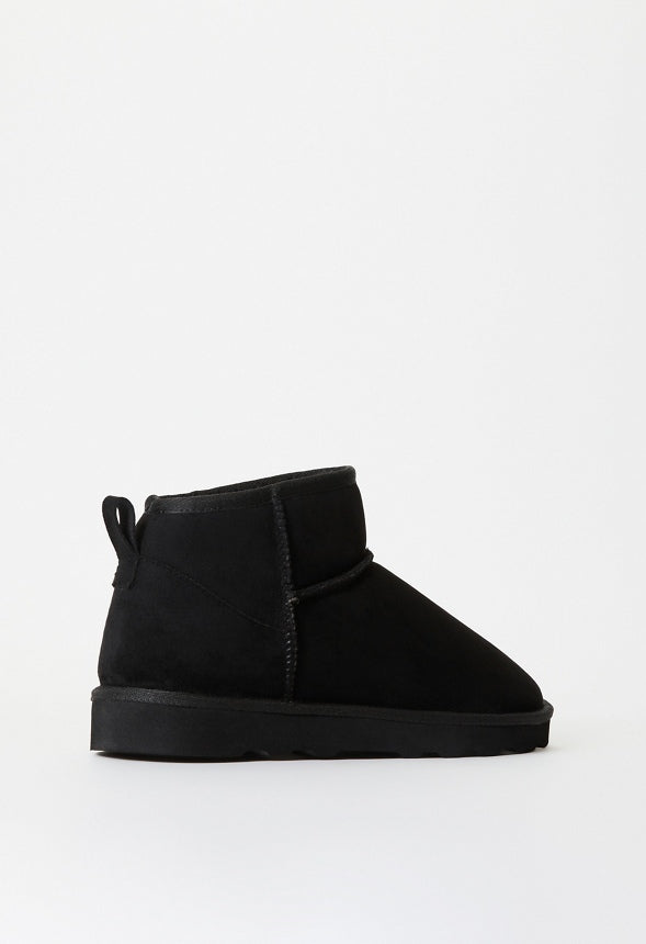 Charlee Fuzzie Bootie Black