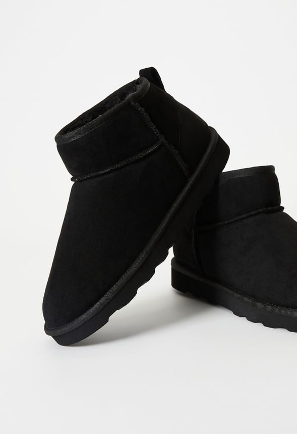 Charlee Fuzzie Bootie Black