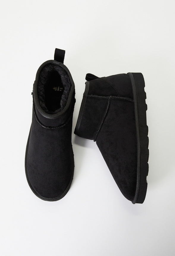 Charlee Fuzzie Bootie Black