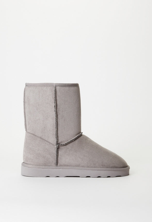 Brynne Fuzzie Bootie Gray
