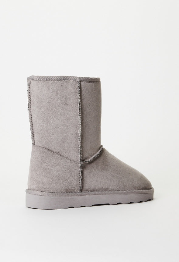 Brynne Fuzzie Bootie Gray