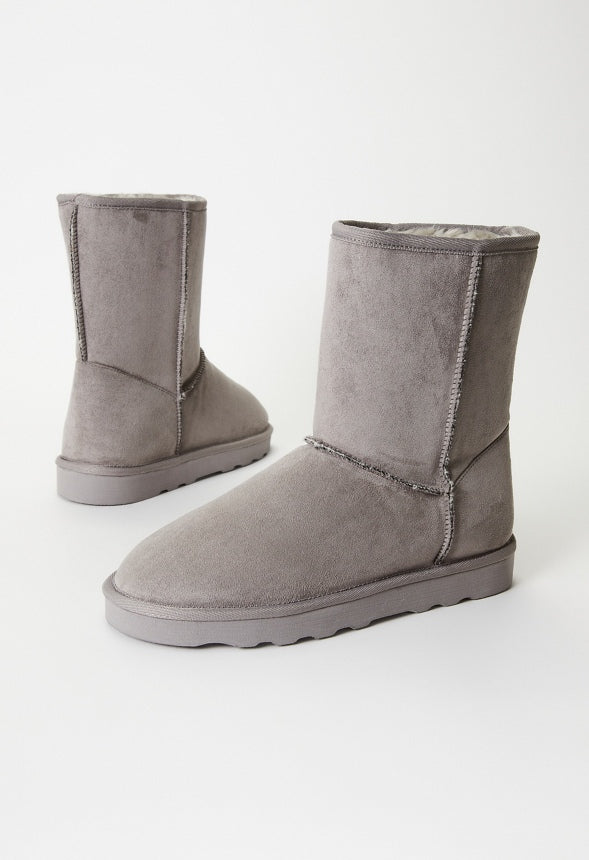 Brynne Fuzzie Bootie Gray