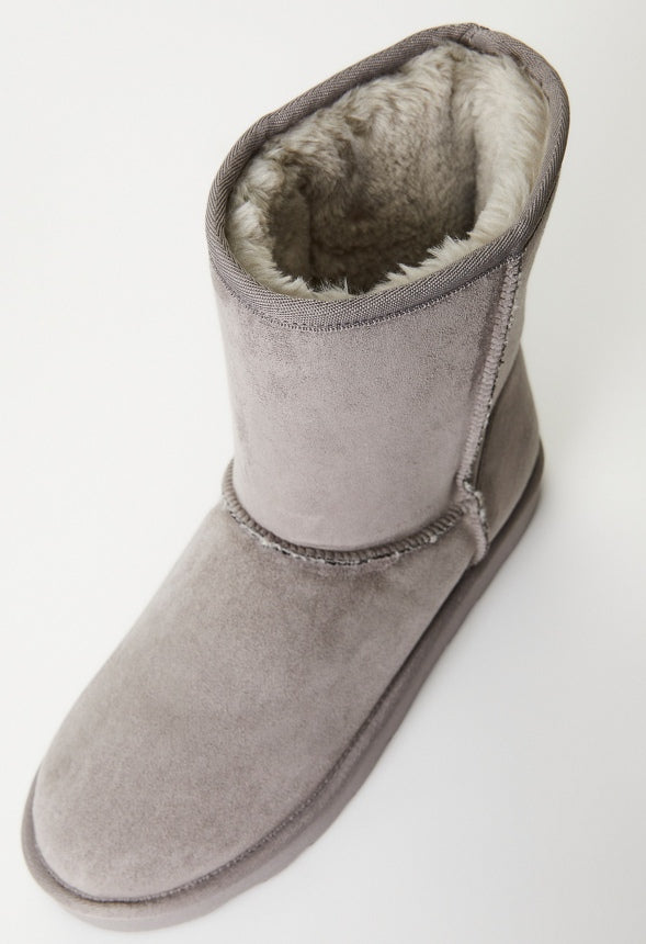 Brynne Fuzzie Bootie Gray