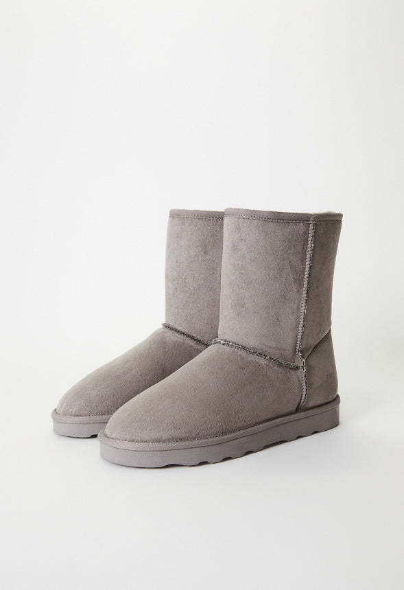 Brynne Fuzzie Bootie Gray
