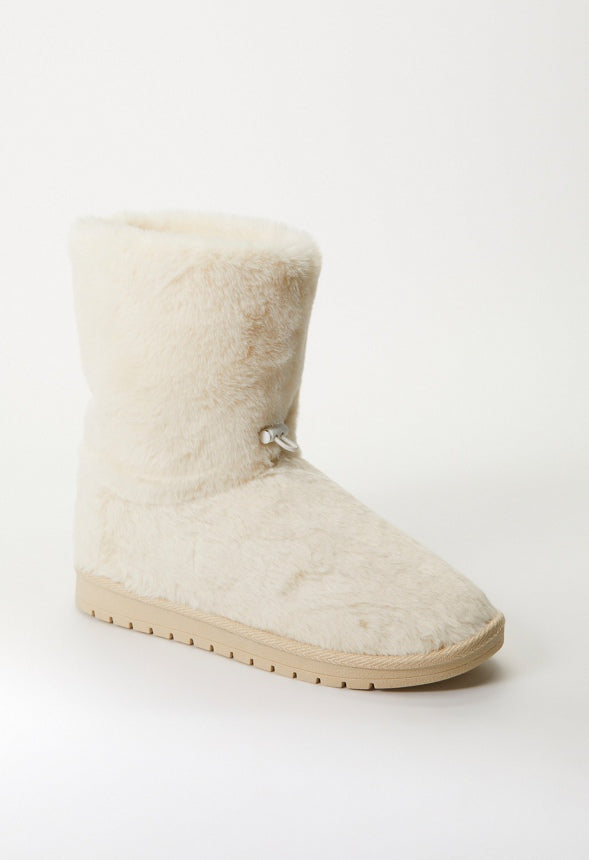 Lumi Fuzzie Bootie Birch White