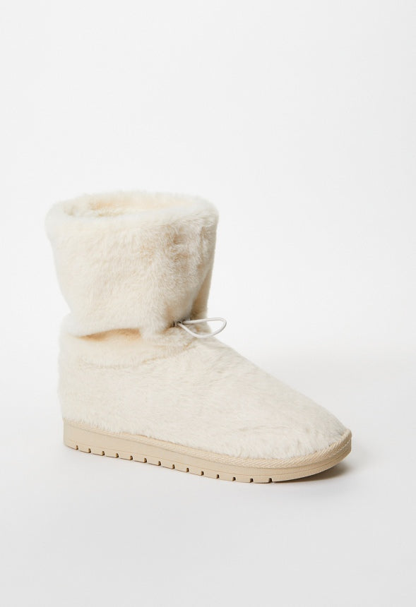 Lumi Fuzzie Bootie Birch White