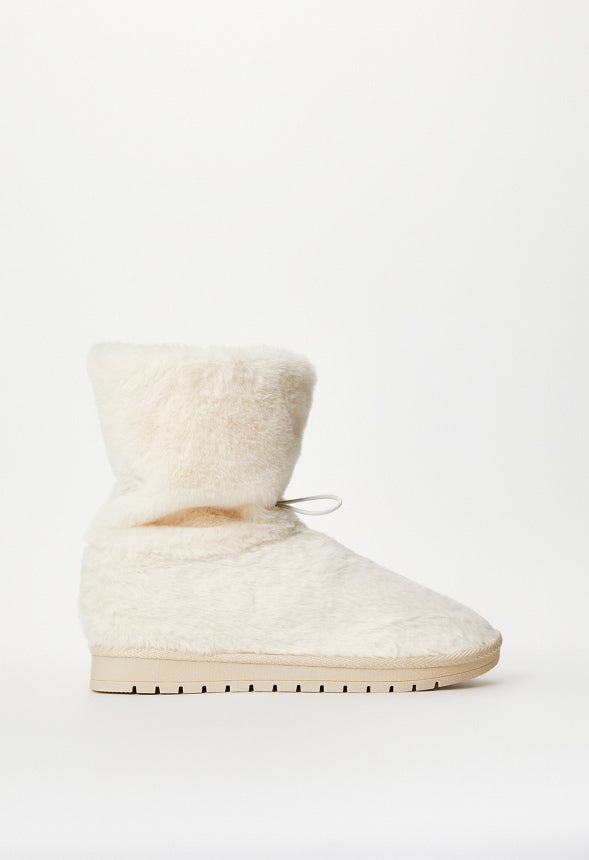 Lumi Fuzzie Bootie Birch White