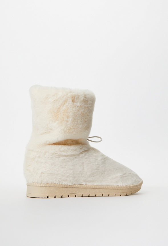 Lumi Fuzzie Bootie Birch White