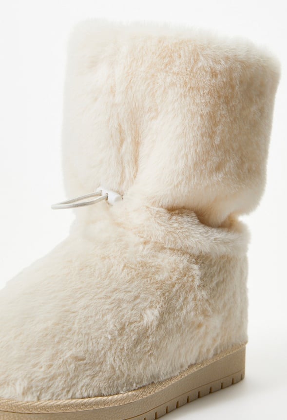 Lumi Fuzzie Bootie Birch White