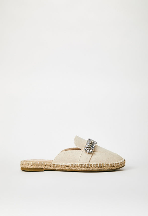 DAPHNEY SLIP ON FLAT Natural