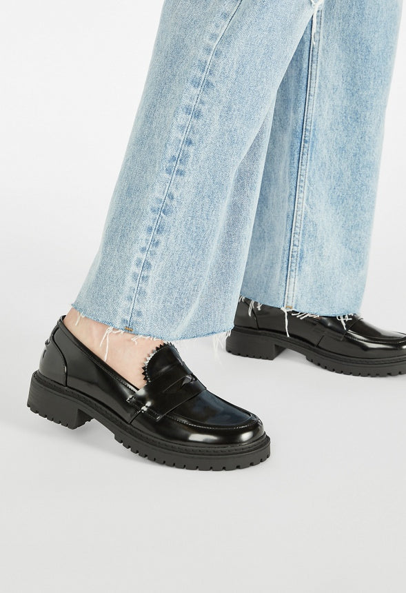 CORENA LOAFER FLAT Black