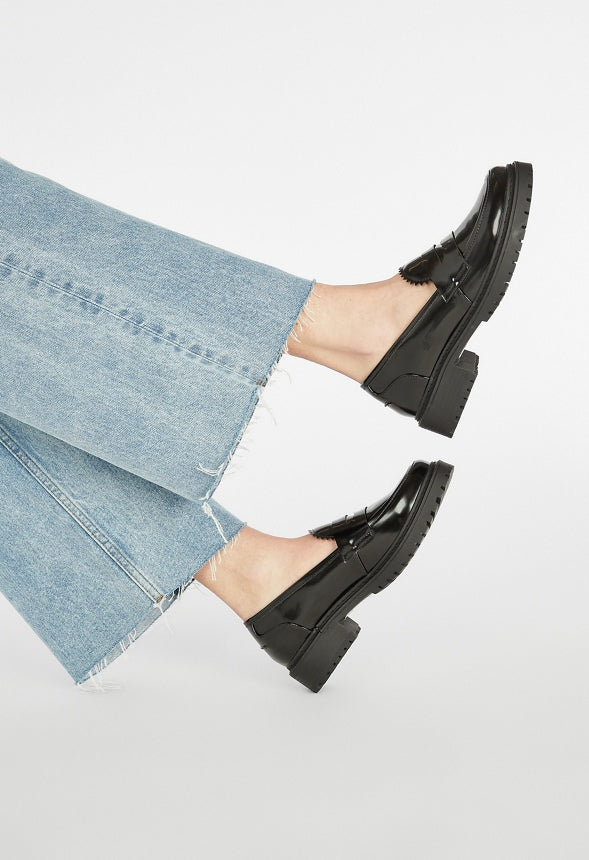 CORENA LOAFER FLAT Black
