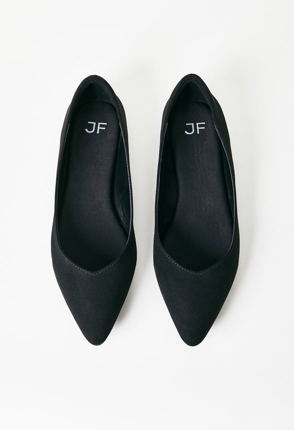 Amanda Pointed Toe Flat Black