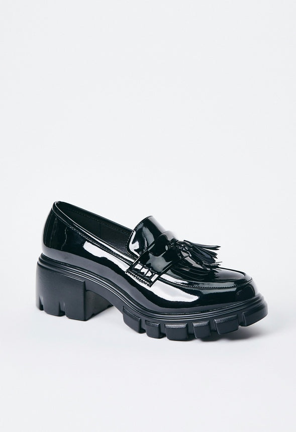 Sofia Lug Sole Loafer Black