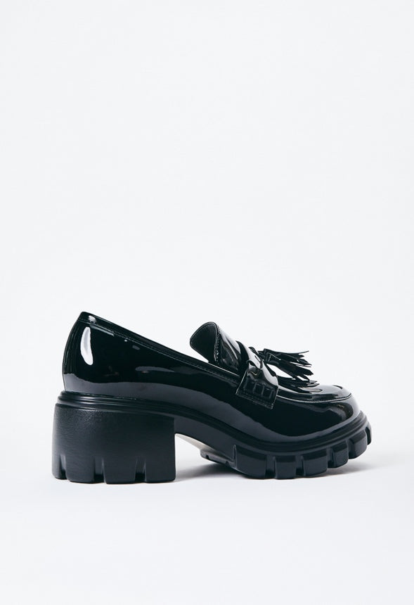 Sofia Lug Sole Loafer Black