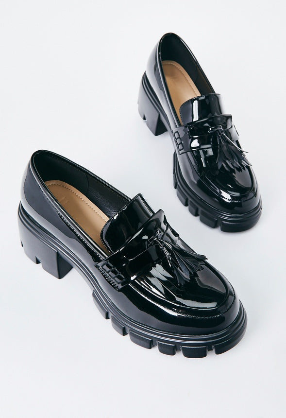 Sofia Lug Sole Loafer Black