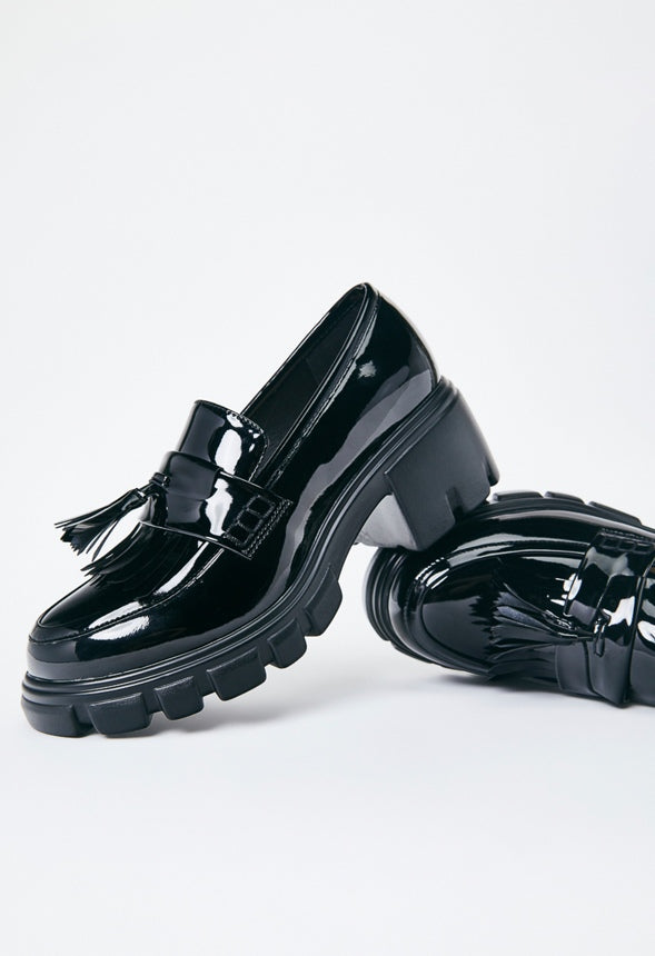 Sofia Lug Sole Loafer Black