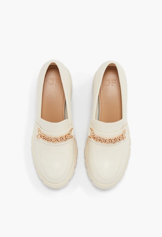Leli Chain Detail Lug Sole Loafer Birch