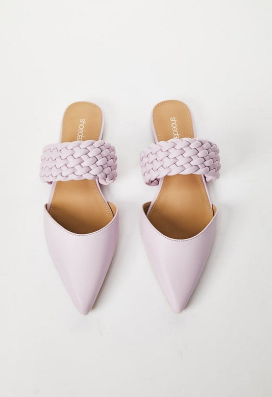 ALANIS POINTED TOE FLAT Lilac Snow