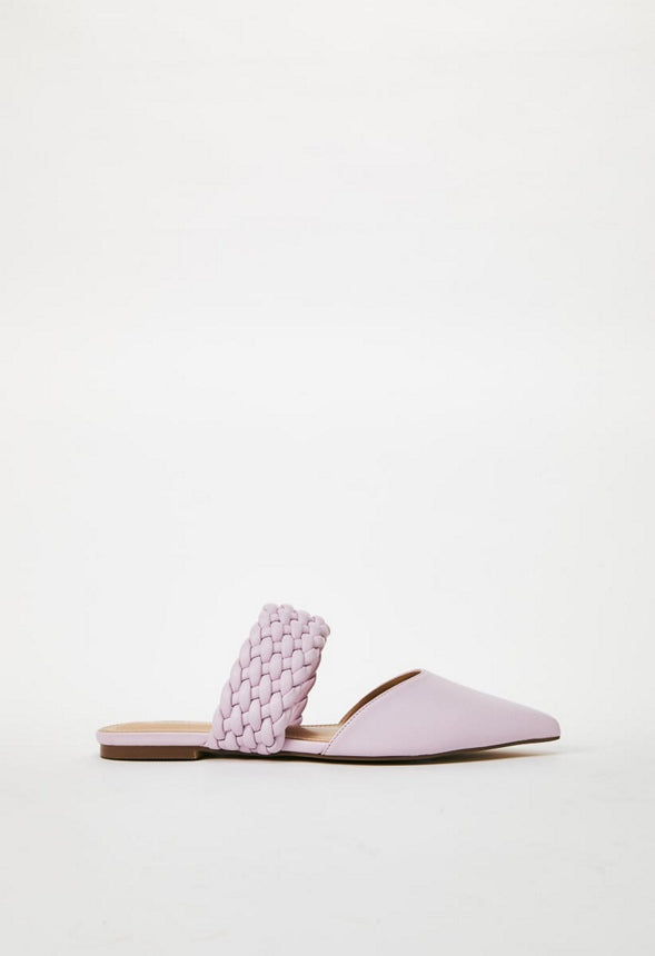 ALANIS POINTED TOE FLAT Lilac Snow