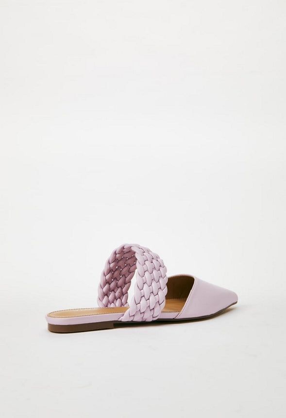 ALANIS POINTED TOE FLAT Lilac Snow