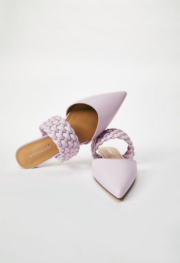 ALANIS POINTED TOE FLAT Lilac Snow