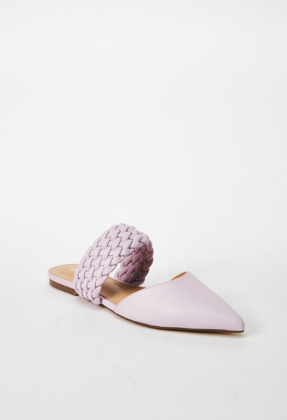 ALANIS POINTED TOE FLAT Lilac Snow