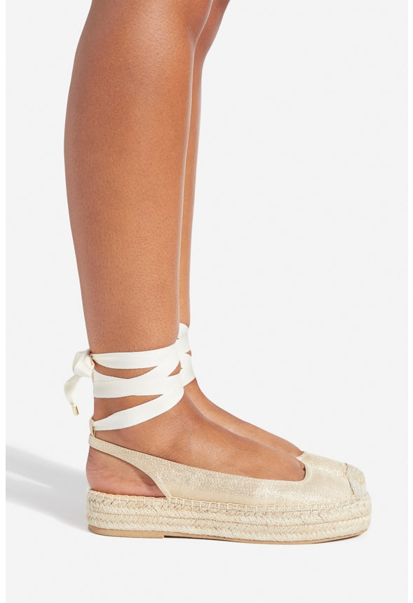 JULIANNE FLAT SANDAL Gold
