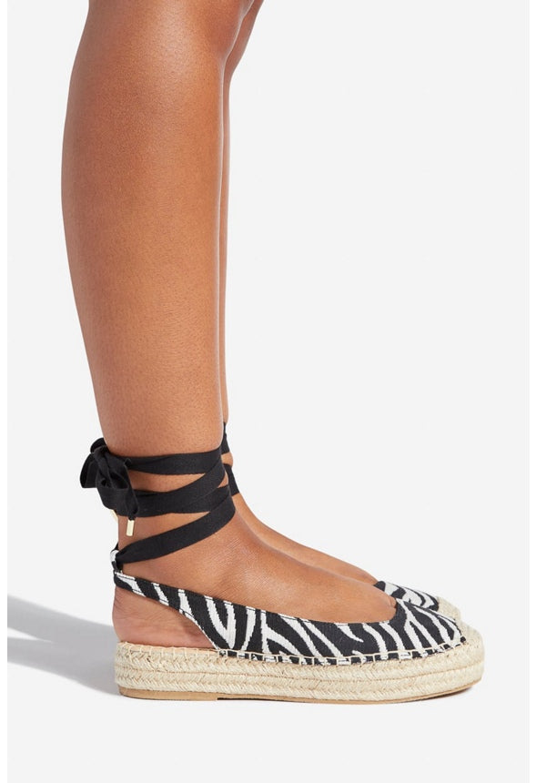 JULIANNE FLAT SANDAL Zebra