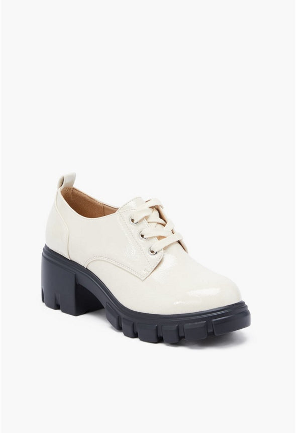 Sofia Lace Up Lug Sole Loafer Birch