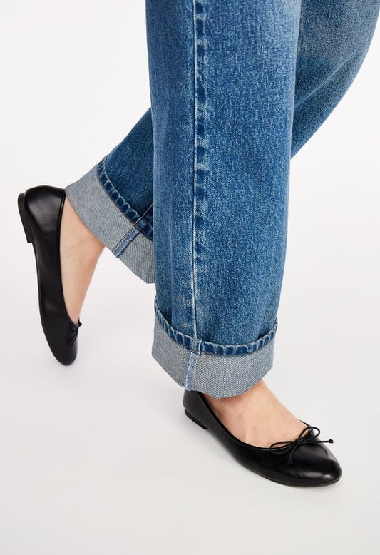 Gemma Ballet Flat Black Caviar