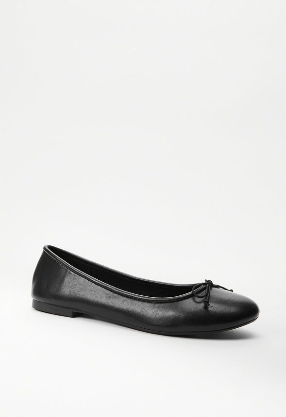 Gemma Ballet Flat Black Caviar
