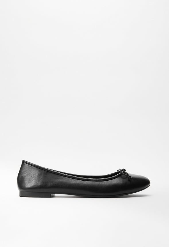 Gemma Ballet Flat Black Caviar